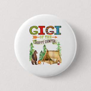 Gigi Of The Happy Camper First Birthday Camng 6 Cm Round Badge