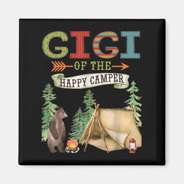 Gigi Of The Happy Camper First Birthday Camng  Magnet (Front)