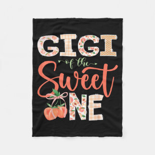 Gigi of The Sweet One Peach 1st Birthday Girl Fleece Blanket