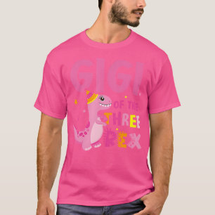 Gigi Of The Three Rex Birthday Dinosaur Family Mat T-Shirt