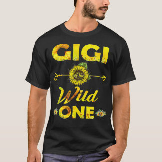 Gigi Of The Wild One1St Birthday Sunflower Outfit  T-Shirt