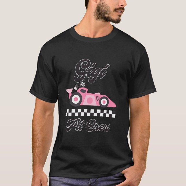 Gigi Pit Crew Race Car Birthday Family Racing Bday T-Shirt (Front)