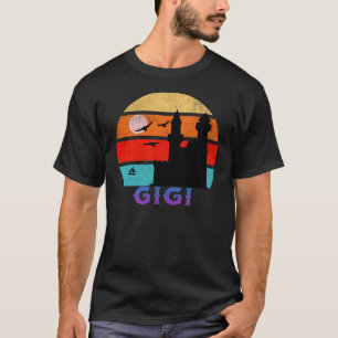 Gigi Retro Sunset Ocean Grandfather T-Shirt