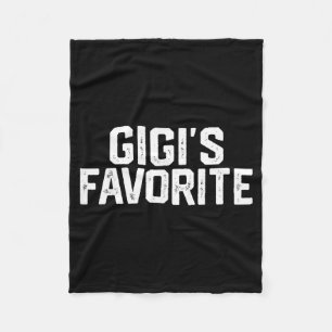Gigi’s Favorite Funny Grandparent Granhild Vintage Fleece Blanket