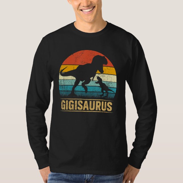 Gigi Saurus T Rex Dinosaur Gigisaurus Funny Mother T-Shirt (Front)