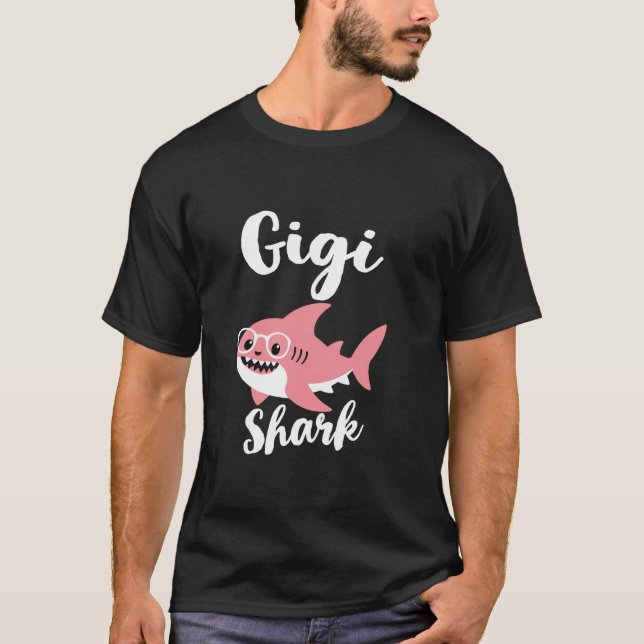 Gigi Shark Mother s Day Grandma Funny  T-Shirt (Front)