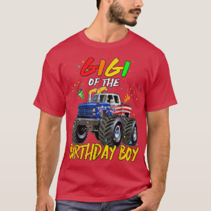 Gigi The Birthday Boy Monster Truck Birthday Party T-Shirt