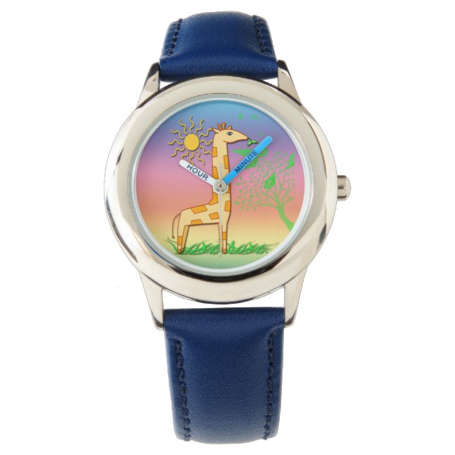 Gigi the Giraffe Cute Kid's Watch (Front)