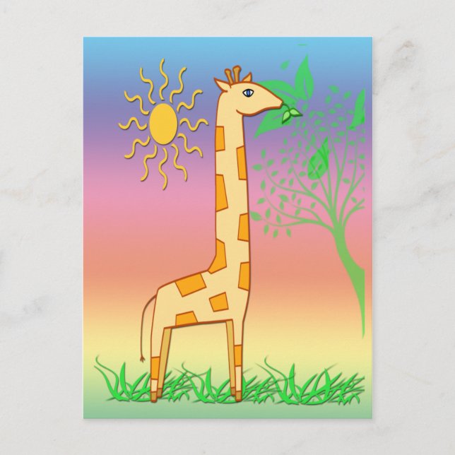 Gigi the Giraffe Postcard (Front)