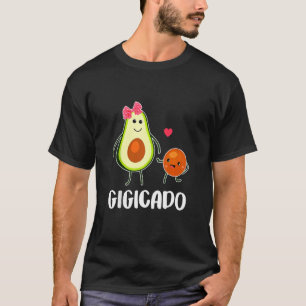 Gigicado Cute Avocado Pregnant Grandma Women T-Shirt