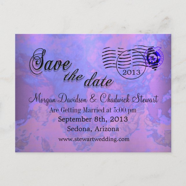 Gigifarah Gala Save the Date Postcards (Front)