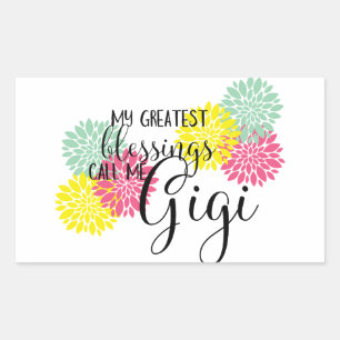 Gigi's Blessings Rectangular Sticker