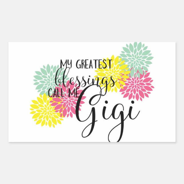 Gigi's Blessings Rectangular Sticker (Front)