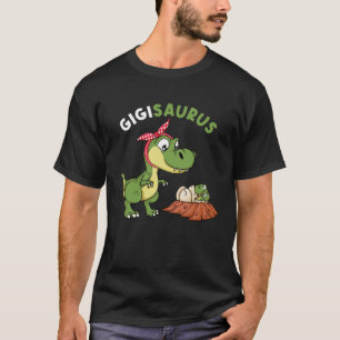 Gigisaurus Cute Gigi 4 Kids Dinosaur rex Mother s  T-Shirt