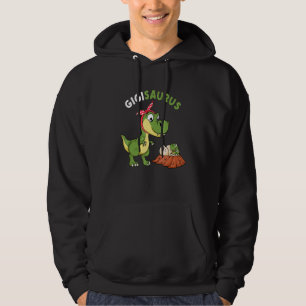 Gigisaurus Cute Gigi 4 Kids Dinosaur Rex Mother's Hoodie