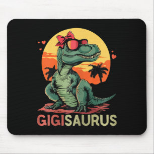 Gigisaurus Dino Dinosaur Gigi-saurus T-rex Funny T Mouse Mat