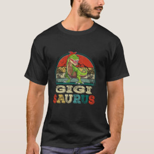 Gigisaurus T Rex Dinosaur Funny Gigi Saurus Family T-Shirt