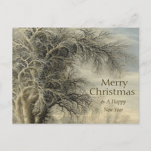 Gijsbrecht Leytens Winter tree CC0805 Christmas Holiday Postcard (Front)