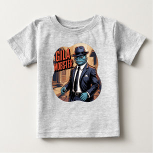 Gila Mobster Illustration – Gila Monster Funny Baby T-Shirt