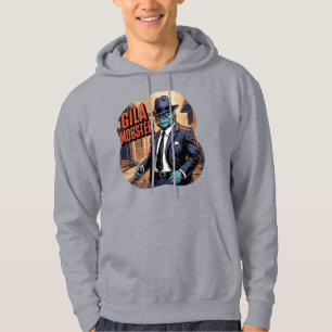 Gila Mobster Illustration – Gila Monster Funny Hoodie