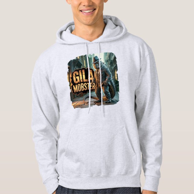 Gila Mobster Photographic – Gila Monster Funny Hoodie (Front)
