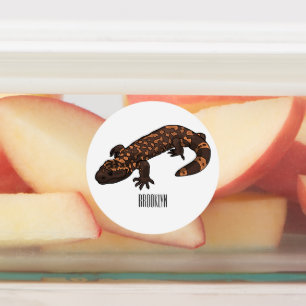 Gila monster cartoon illustration