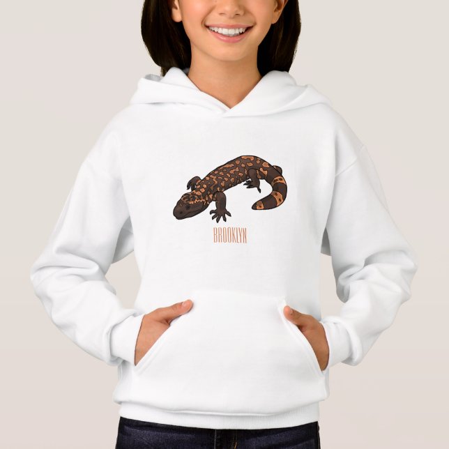 Gila monster cartoon illustration (Front)