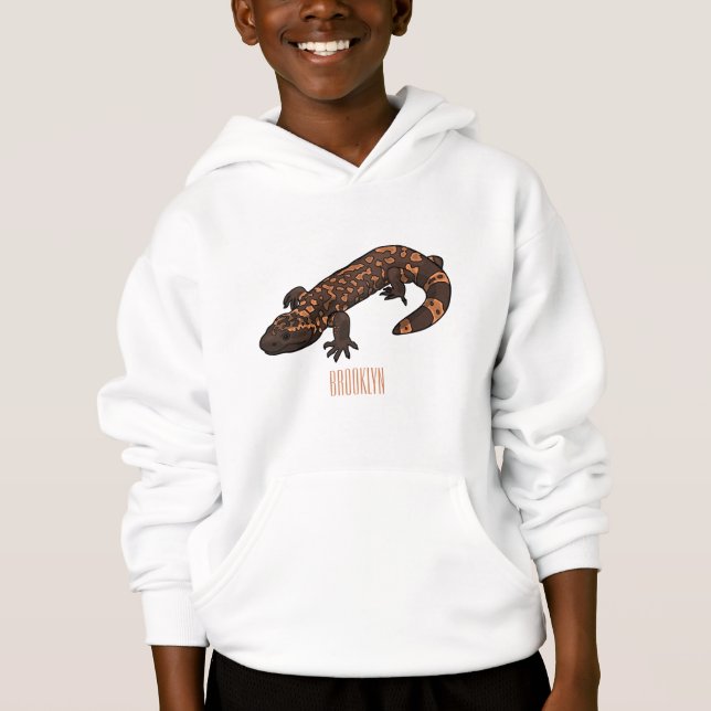 Gila monster cartoon illustration (Front)