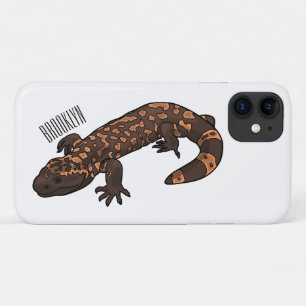 Gila monster cartoon illustration iPhone 11 case