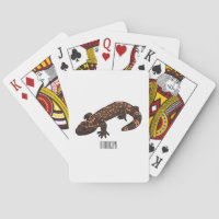 Gila monster cartoon illustration