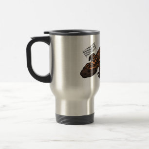 Gila monster cartoon illustration travel mug
