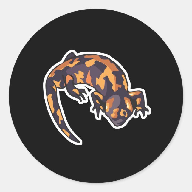 gila monster classic round sticker (Front)
