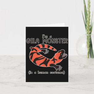 Gila Monster Costume Funny Halloween Graphic Card