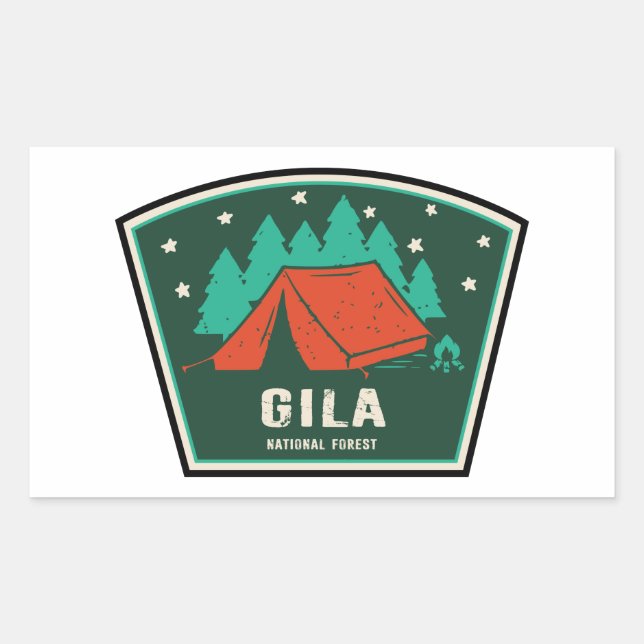 Gila National Forest Camping Rectangular Sticker (Front)