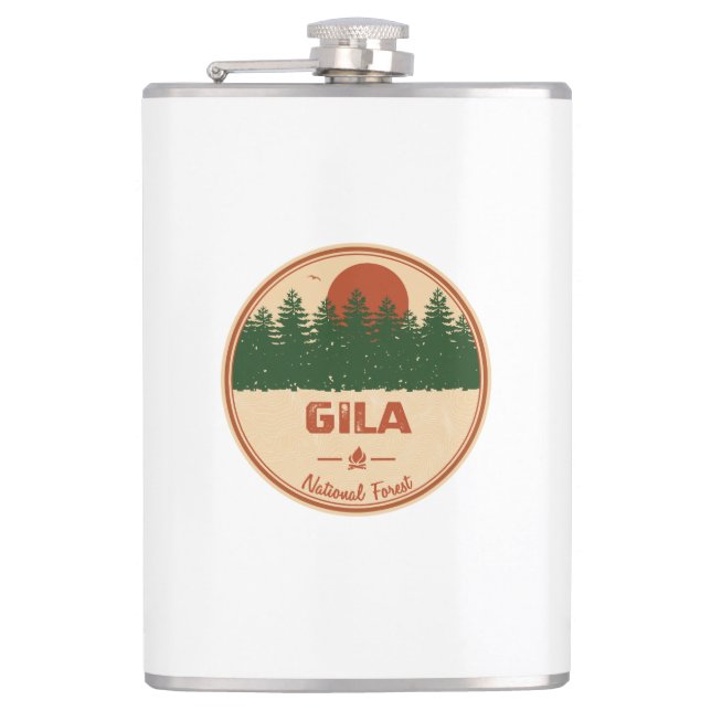 Gila National Forest Hip Flask (Front)
