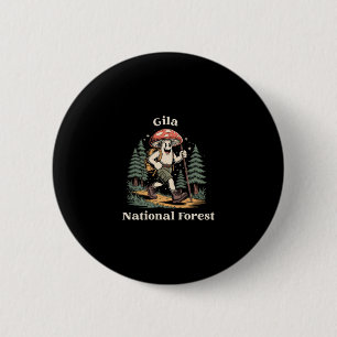 Gila National Forest New Mexico Hiking Mushroom Va 6 Cm Round Badge