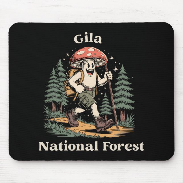 Gila National Forest New Mexico Hiking Mushroom Va Mouse Mat (Front)