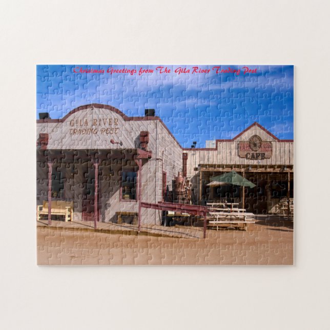 Gila River Trading Post. Christmas Greetings Jigsaw Puzzle (Horizontal)
