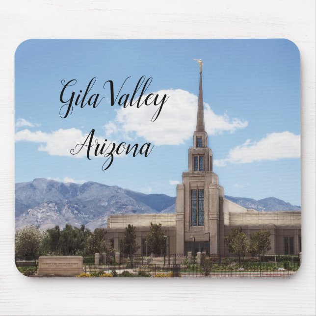Gila Valley Arizona Temple Mouse Mat (Front)
