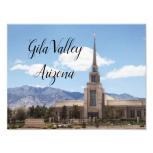 Gila Valley Arizona Temple Photo Print