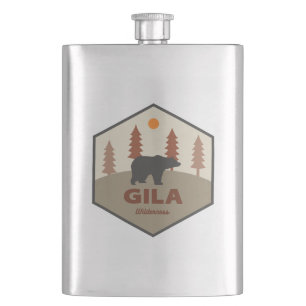 Gila Wilderness New Mexico Bear Hip Flask