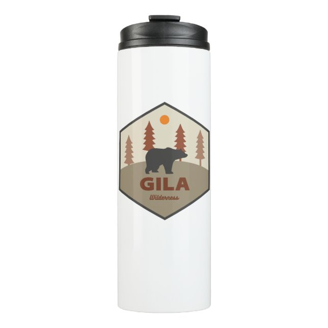 Gila Wilderness New Mexico Bear Thermal Tumbler (Front)