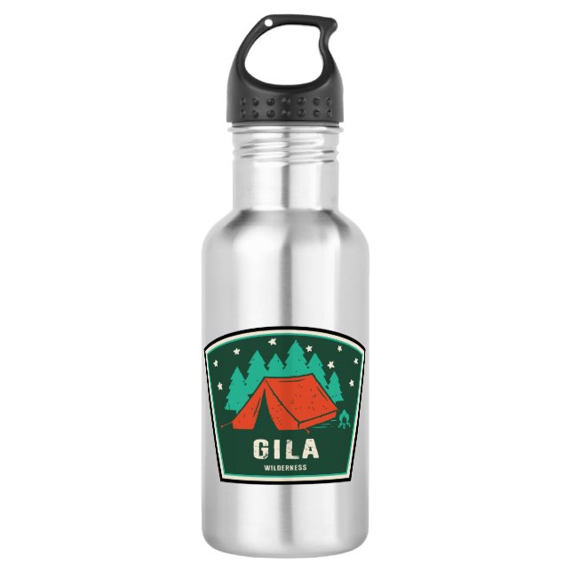Gila Wilderness New Mexico Camping 532 Ml Water Bottle (Front)