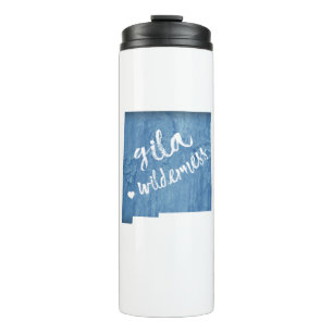 Gila Wilderness New Mexico Wood Grain Thermal Tumbler