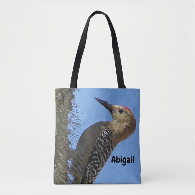 Gila Woodpecker Photo Southwest Desert Bird Tote Bag (Front)