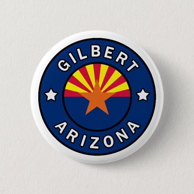 Gilbert Arizona 6 Cm Round Badge (Front)