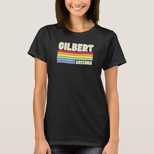Gilbert Arizona Pride Rainbow Flag Gay Pride Merch T-Shirt (Front)