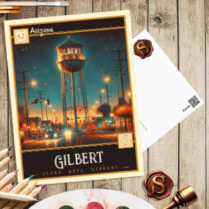 Gilbert, Arizona   Vintage Postcard