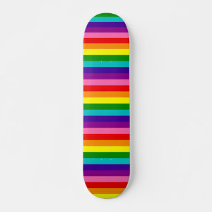 Gilbert Baker Pride Flag Repeat Rainbow Stripe Skateboard