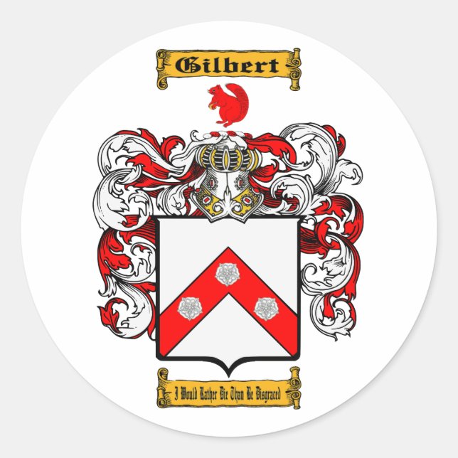Gilbert Classic Round Sticker (Front)